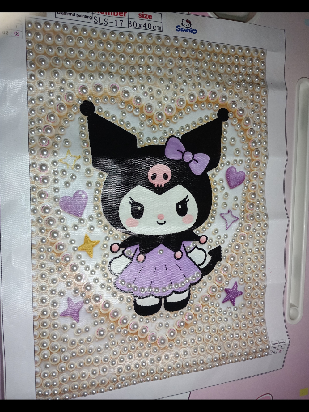 Sanrio Kuromi  Diamond Painting Art - No Frame Handmade
